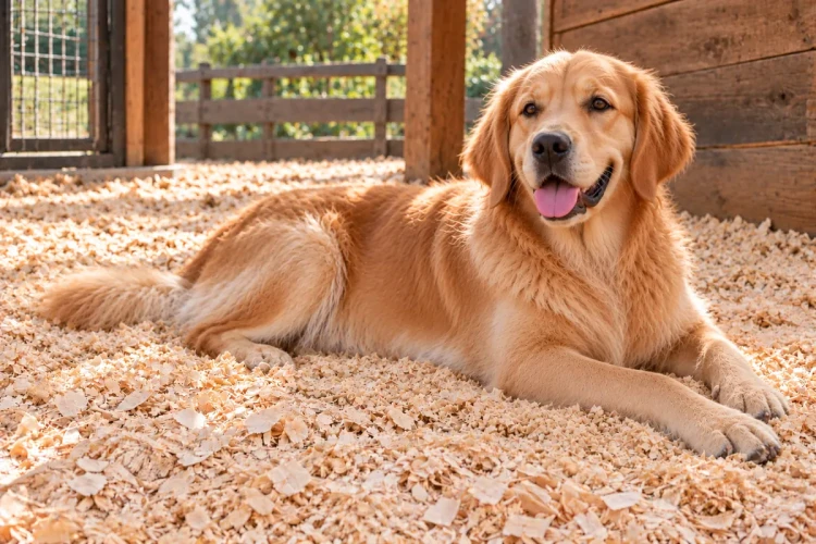 golden-retriever-na-bazowych-wiorach-IA.webp