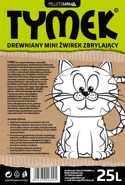 etykieta TYMEK żwirek dla kota zbrylający 3 mm.jpg
