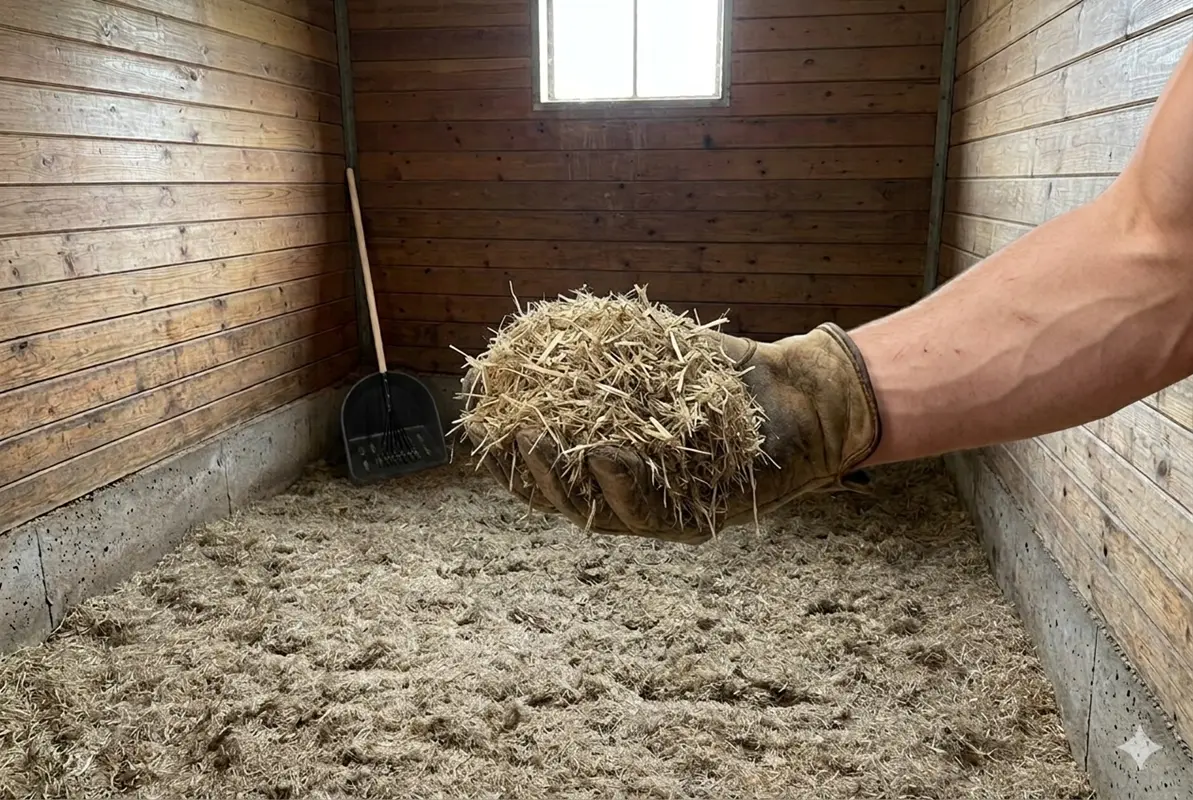 ściółka lniana LinoBed – cięta słoma lniana 3-5 cm